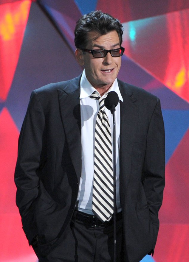 Charlie Sheen auf der Bühne Charlie Sheen auf der Bühne