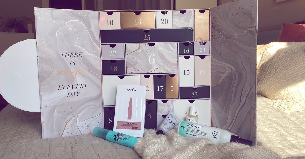 Glossybox Adventskalender Inhalt 2023 Was steckt drin und lohnt er sich?