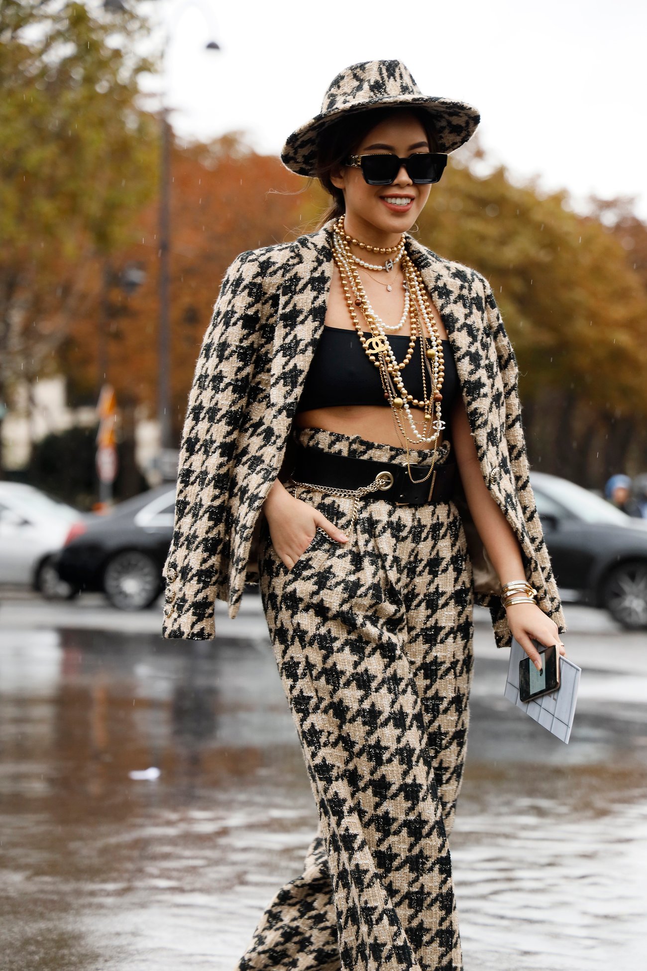 hahnentrittmuster hose