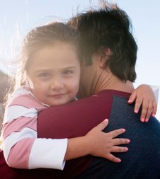 Mädchen mit Papa Mädchen mit Papa
