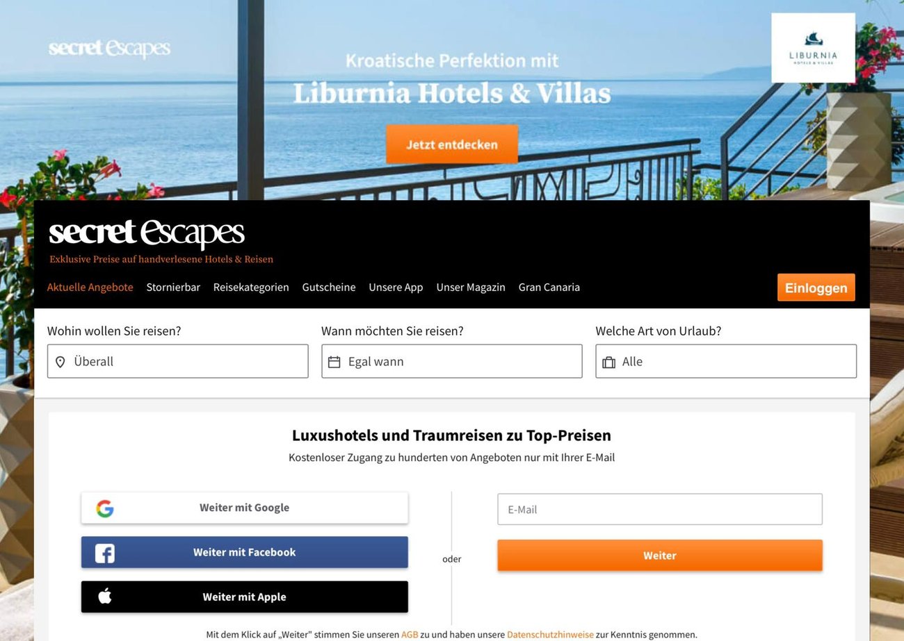 Secret Escapes Wie gut sind die exklusiven Angebote für Reisen?