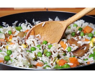 Bratreis in der Pfanne Bratreis in der Pfanne