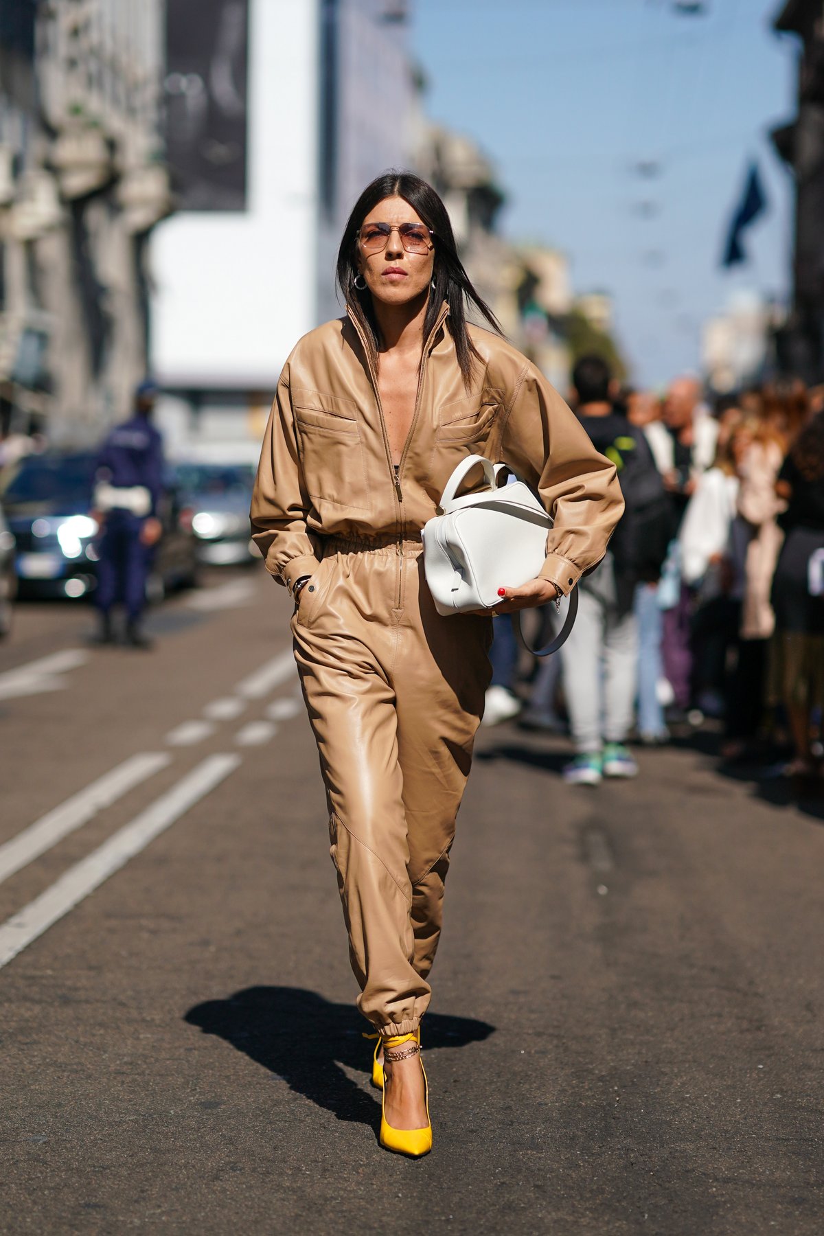 Lederjumpsuit Lederjumpsuit