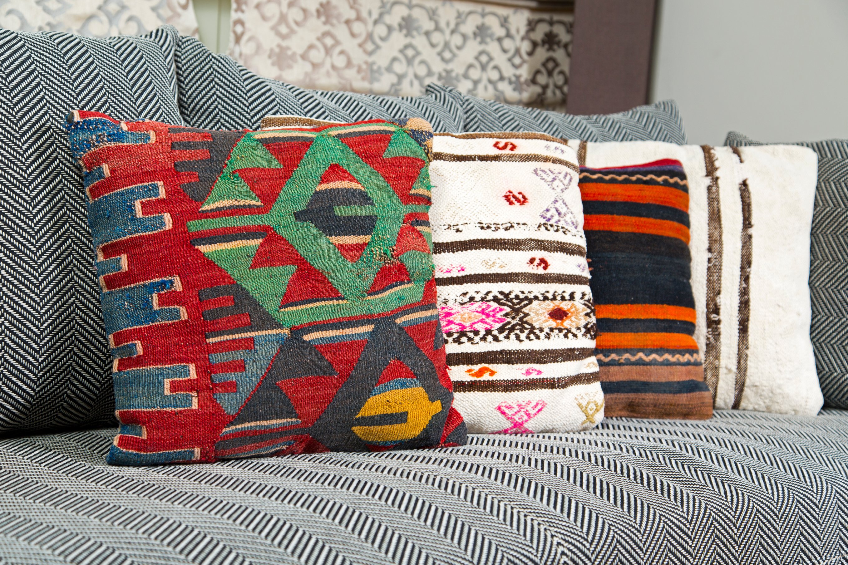 Starte mit einem Patchwork-Style aus Kissen Starte mit einem Patchwork-Style aus Kissen