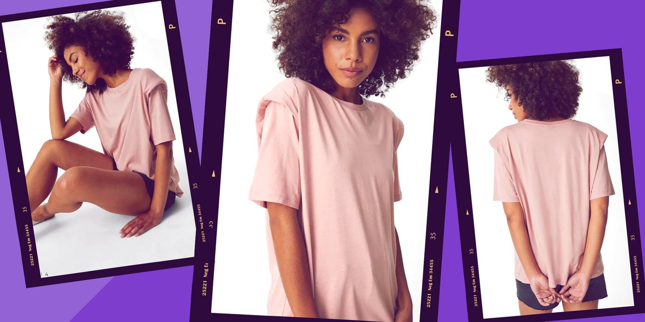 C&A T-Shirt mit Schulterpolstern C&A T-Shirt mit Schulterpolstern