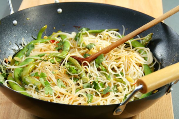 Scharfe Pasta mit Bohnen Scharfe Pasta mit Bohnen