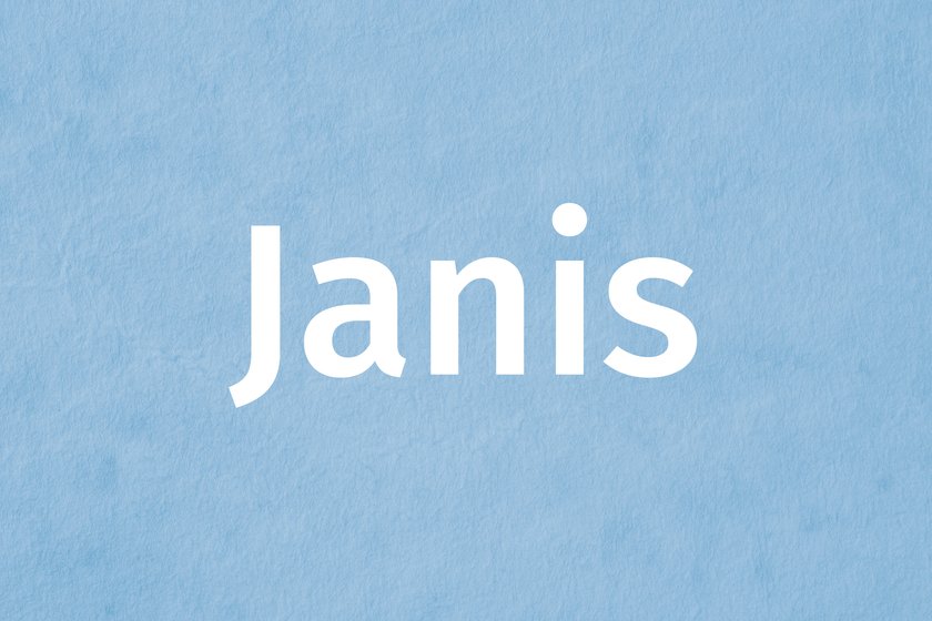 Jungenname 5 Buchstaben Janis