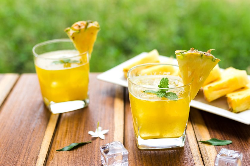 Ananas Eistee Sommer Drink