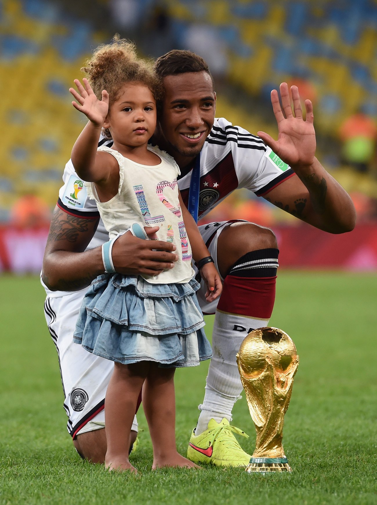 Jérôme Boateng mit Tochter bei WM 2014