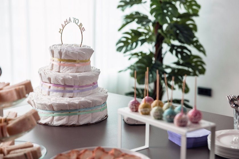 Babyparty Geschenke Windeltorte