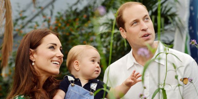 Kate Middleton, Prinz William und Prinz George Kate Middleton, Prinz William und Prinz George