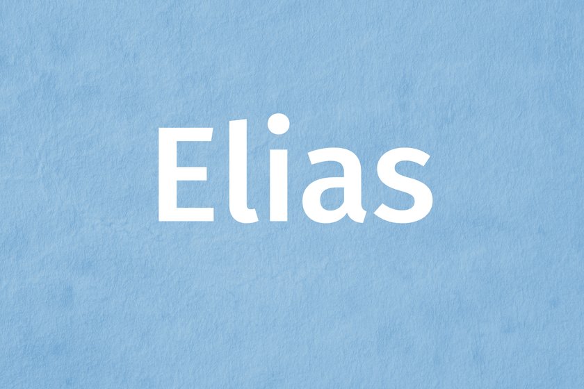 Jungenname 5 Buchstaben Elias