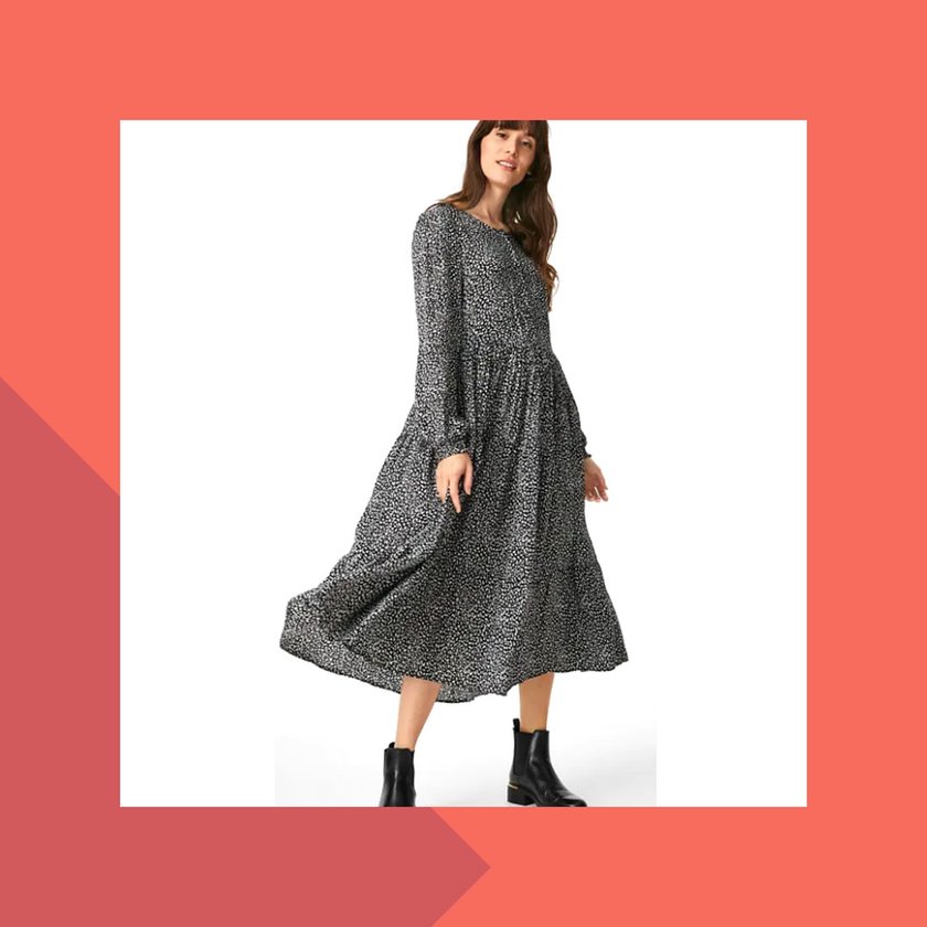 Röcke & Kleider: Die schönsten C&A-Trendteile für den Frühling: Kleid mit Stufenrock 