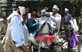 Indien Lassi Verkäufer Indien Lassi Verkäufer