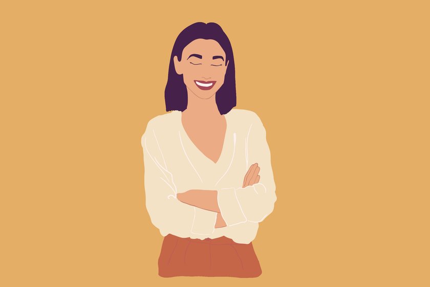 Illustration einer selbstbewussten Frau