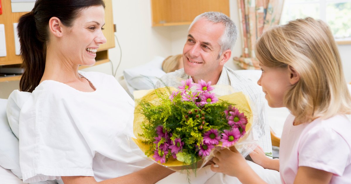 Nimmt Man Blumen Aus Dem Krankenhaus Mit Nach Hause Geschenk für Krankenhaus: Nach Geburt oder OP