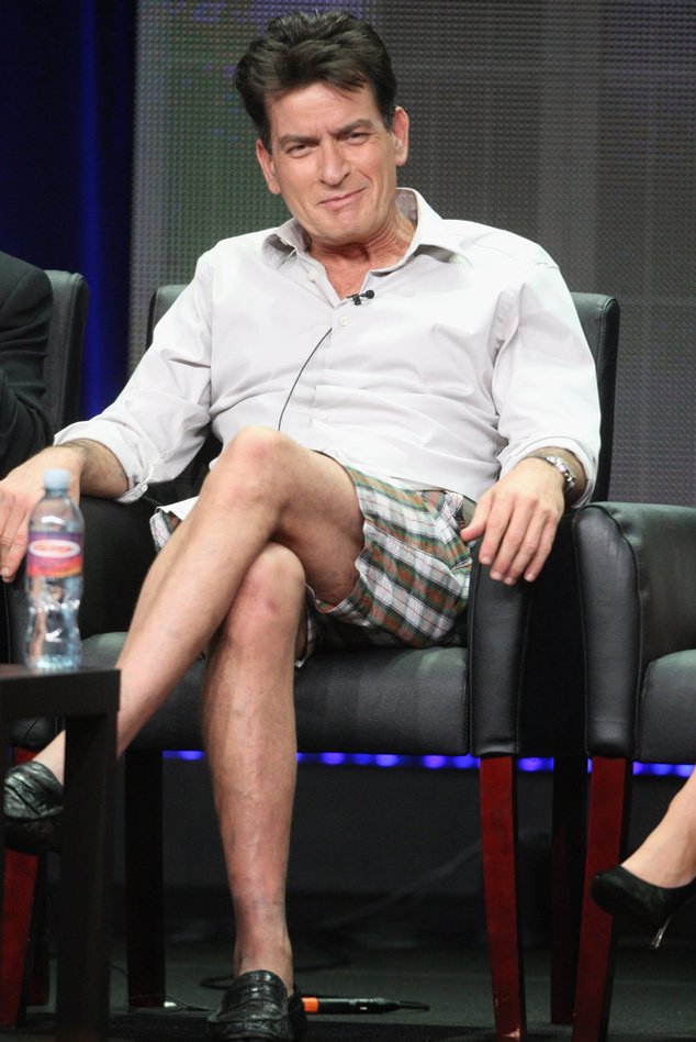 Charlie Sheen bei einem Interview Charlie Sheen bei einem Interview