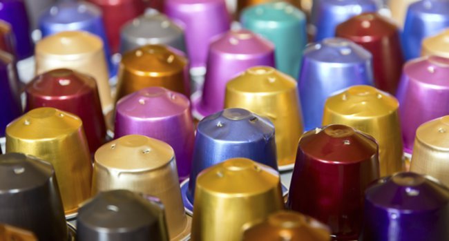 Löst sich vielleicht bald in Wohlgefallen auf: Der Müll einer Kapselmaschine Löst sich vielleicht bald in Wohlgefallen auf: Der Müll einer Kapselmaschine