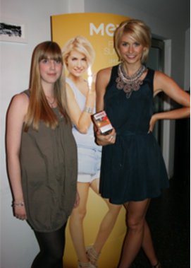 Die Gewinnerin Laura traff Lena Gercke Die Gewinnerin Laura traff Lena Gercke