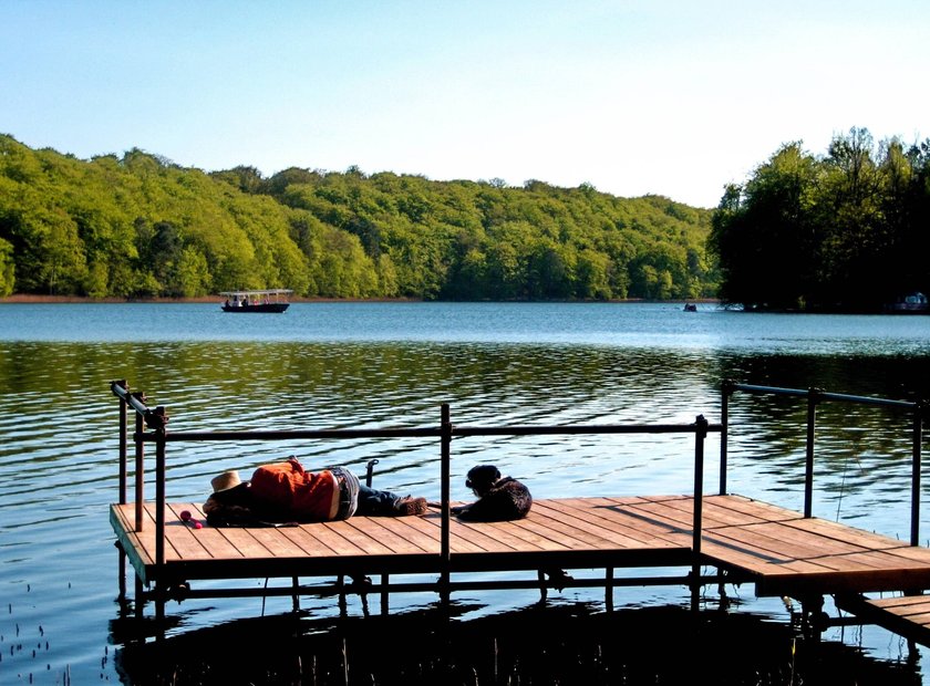 Pause am Liebnitzsee.