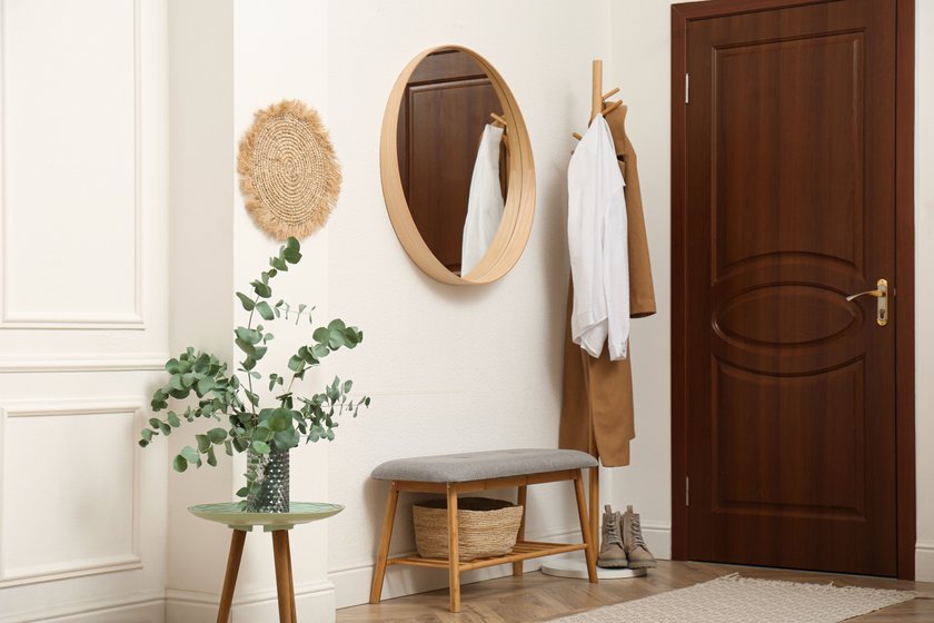 Flur Makeover Renovierung vorher nachher