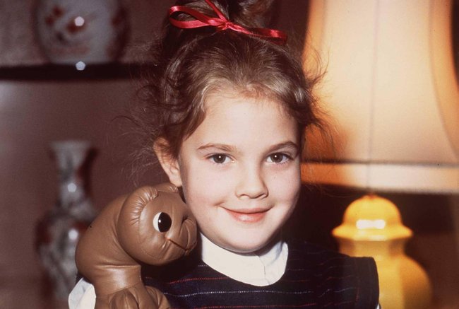 Drew Barrymore im Jahr 1982 am Set von E.T.