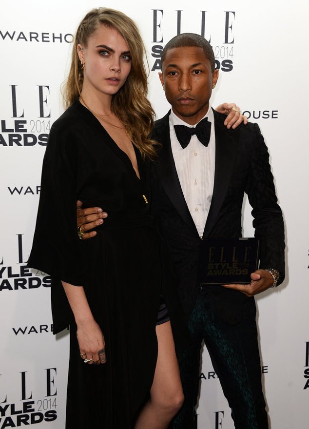Cara Delevingne und Pharrell Williams arbeiten zusammen Cara Delevingne und Pharrell Williams arbeiten zusammen