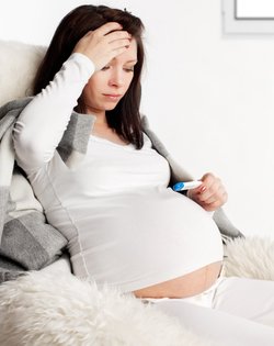 Schwangere mit Fieber