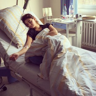 Stefanie Giesinger im Krankenhaus Stefanie Giesinger im Krankenhaus