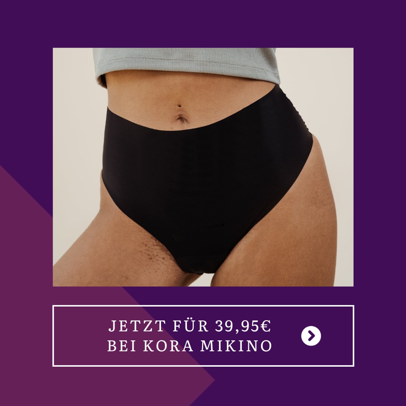 PoseFree Periodenunterwäsche 3er Pack - Slips Für Starke Blutung 40ml