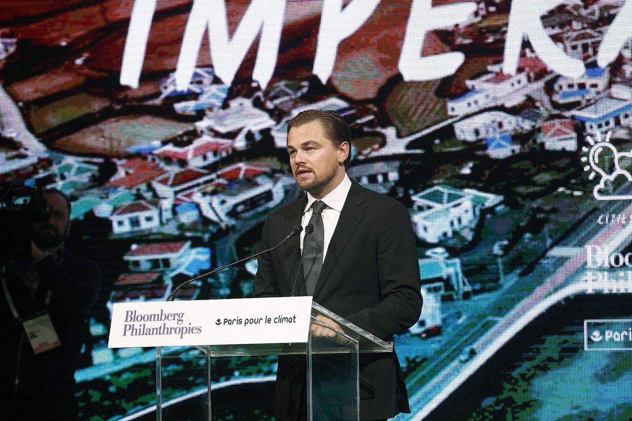 Leonardo DiCaprio hält eine Rede Leonardo DiCaprio hält eine Rede