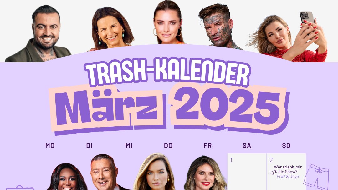 Der TrashTVKalender 2025 „Temptation Island“ kehrt im März zurück!