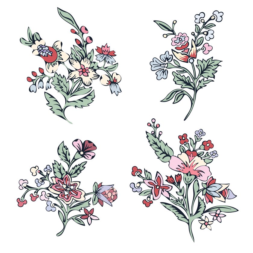 Blumen-Tattoo-Vorlage 21