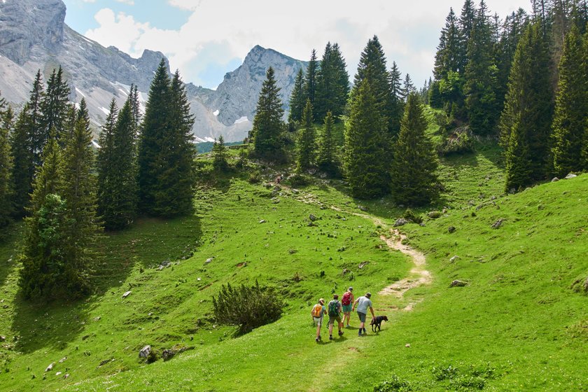 Gegend um den Kramerplateauweg Garmisch.