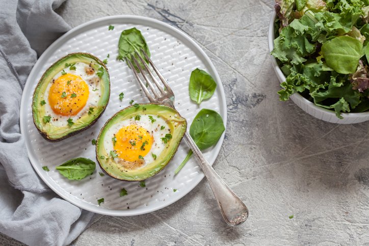Avocado mit Ei Avocado mit Ei