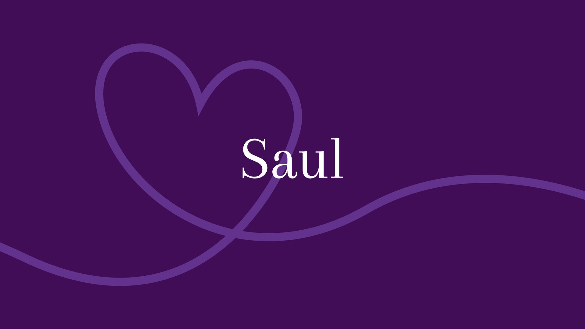Saul - Herkunft und Bedeutung des Vornamens