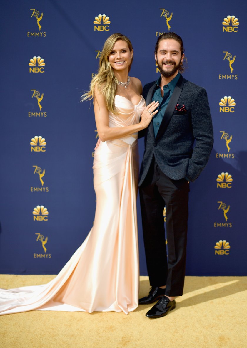 Heidi Klum und Tom Kaulitz auf dem roten Teppich der Emmys