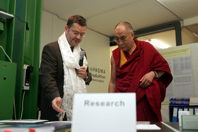 Herbert Schwabl und der Dalai Lama
