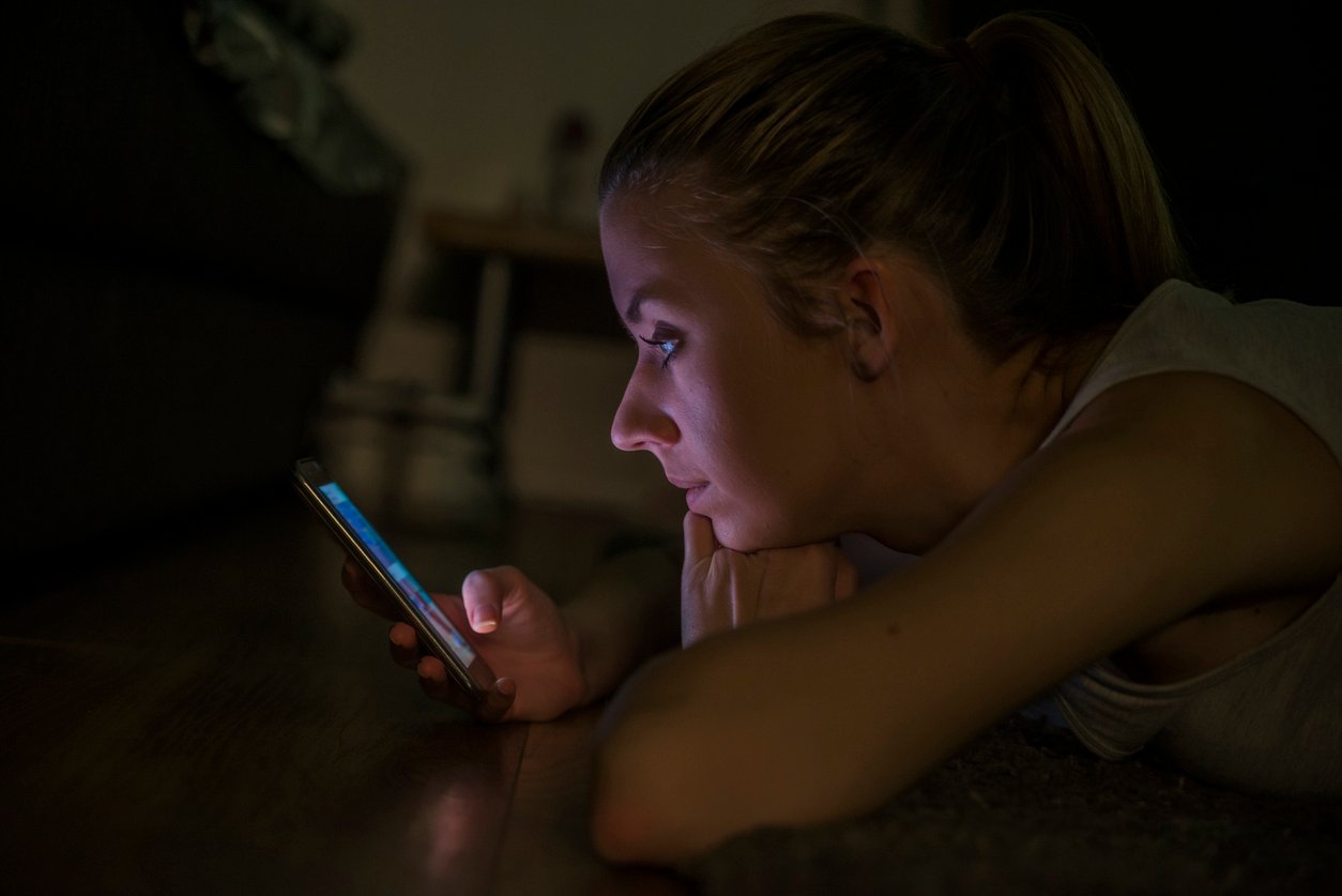 Frau mit Handy Frau mit Handy