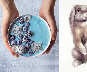Bloggerin malt süße Tiere auf Smoothie Bowls