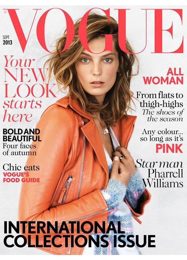 Daria Werbowy auf dem Cover der britischen Vogue