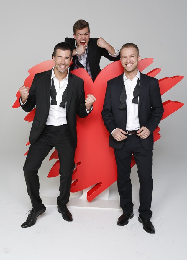 Verbotene Liebe: Darsteller Jo Weil, Florian Wünsche und Dominic Saleh-Zaki Verbotene Liebe: Darsteller Jo Weil, Florian Wünsche und Dominic Saleh-Zaki