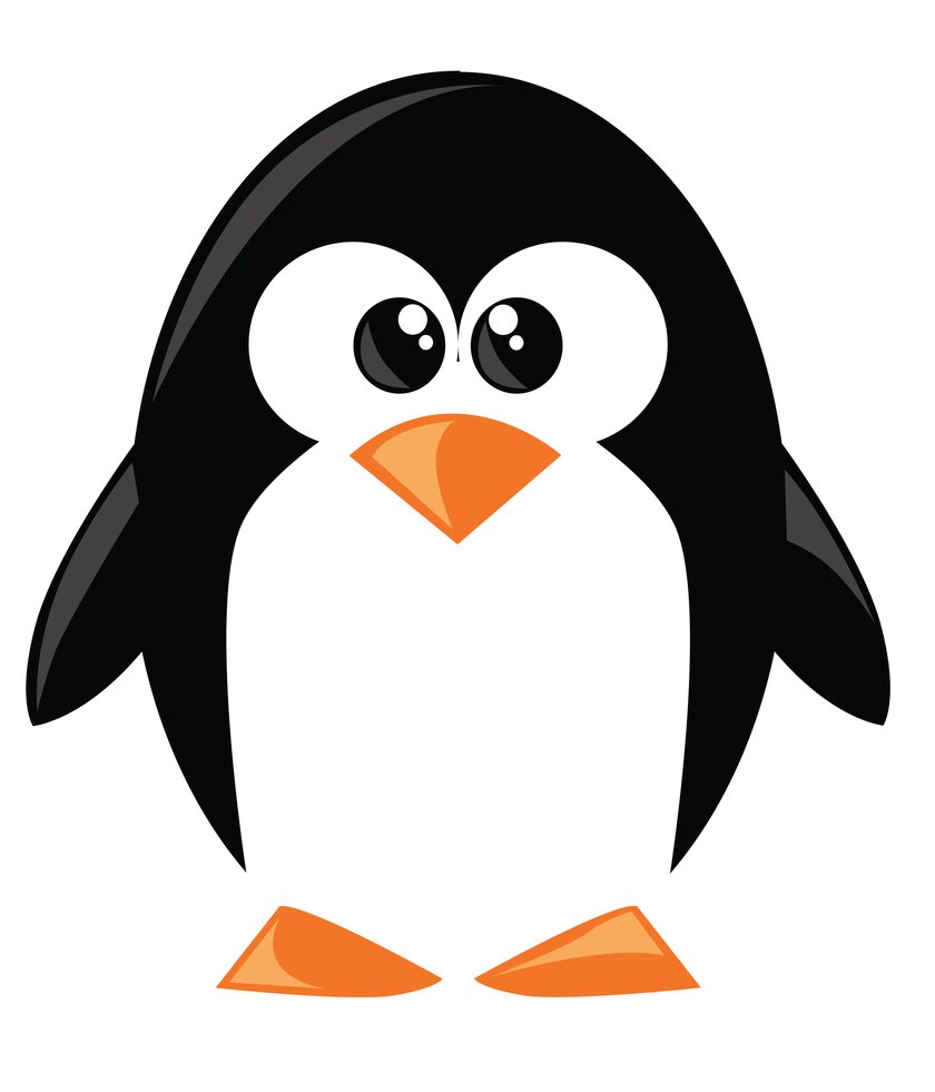 Pinguin-Tattoo Vorlage 1