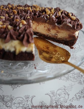 Knackig, schokoladig, cremig: Snickers Cheesecake Knackig, schokoladig, cremig: Snickers Cheesecake