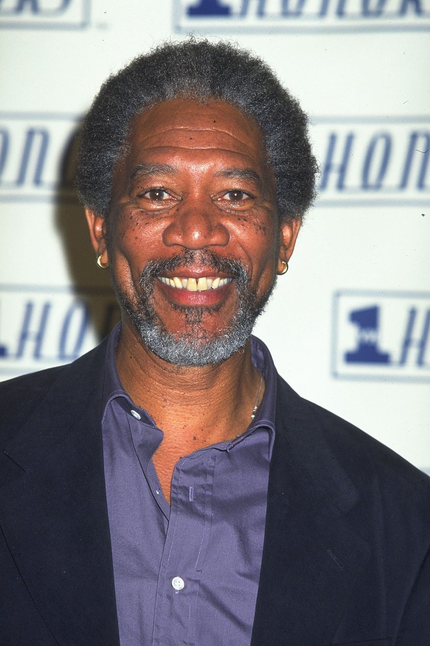 Morgan Freeman gemachte Zähne
