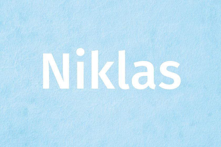 Name Niklas