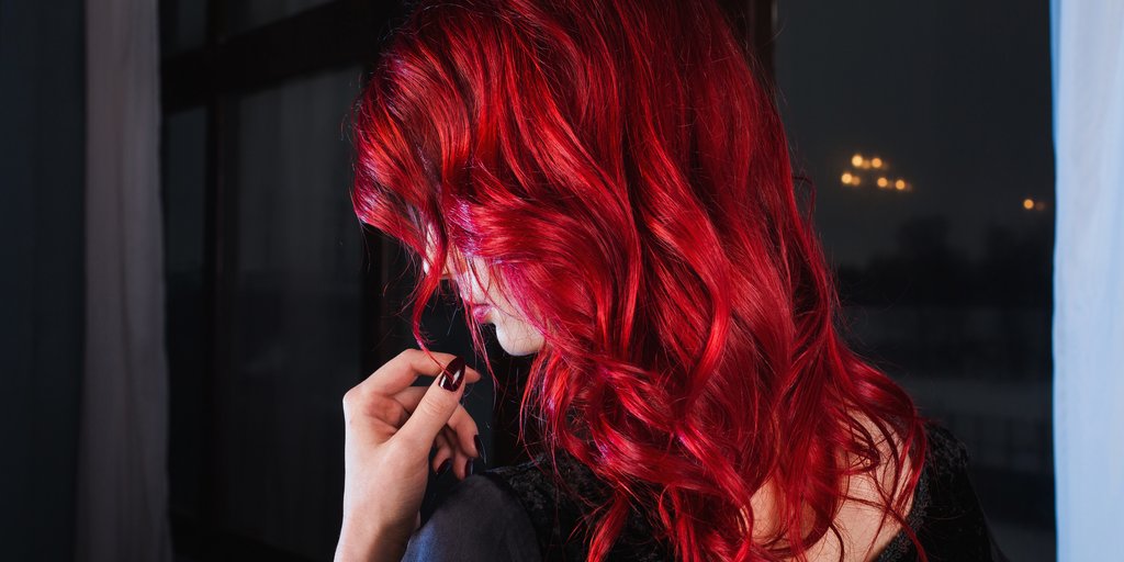 Rot knallig haarfarbe Neon Haarspray