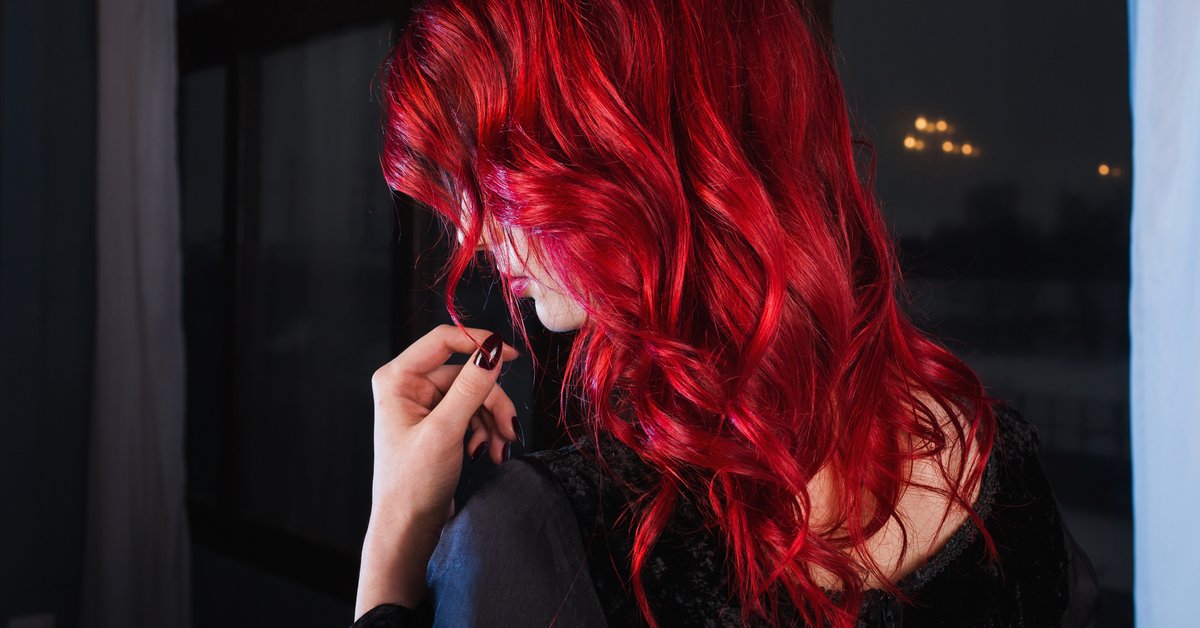 Haare schwarz rote Rote Haare