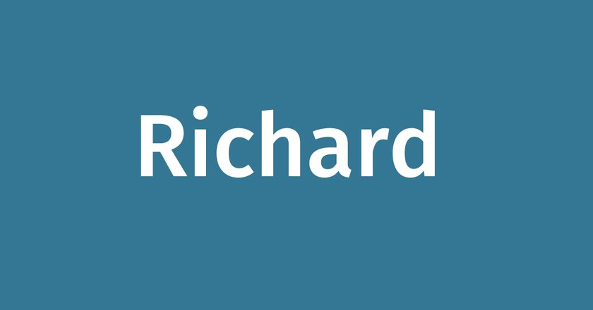 Royale Vornamen Richard