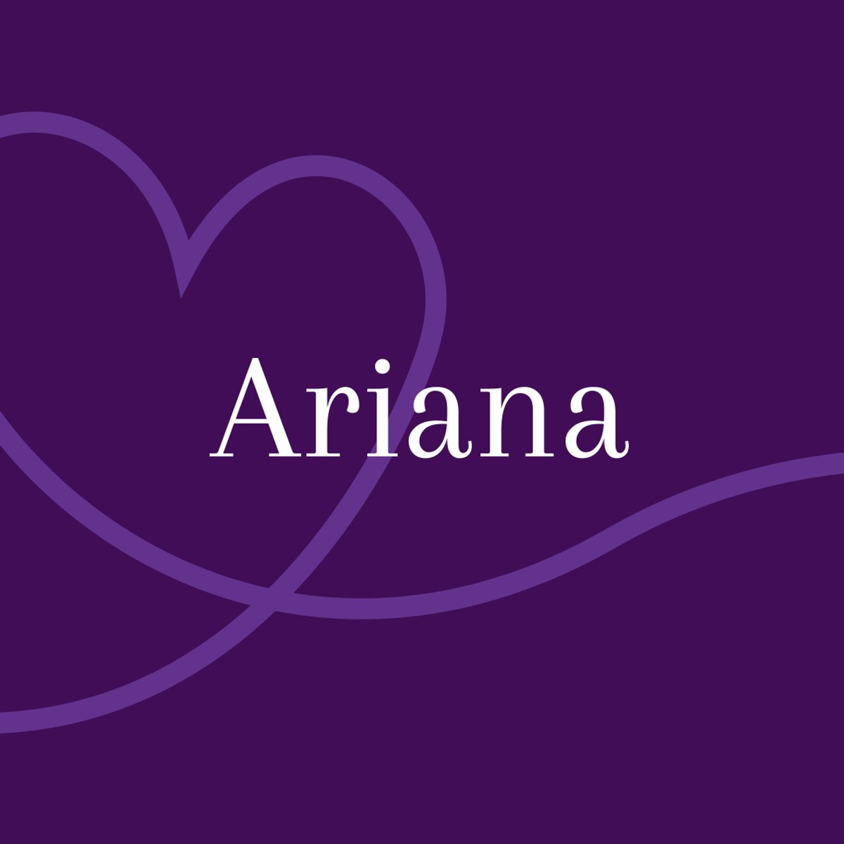 Ariana - Herkunft und Bedeutung des Vornamens
